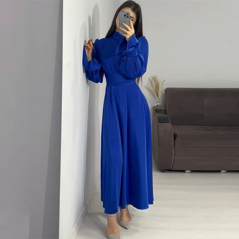 Robe Drapée Manche Longue — vue 10
